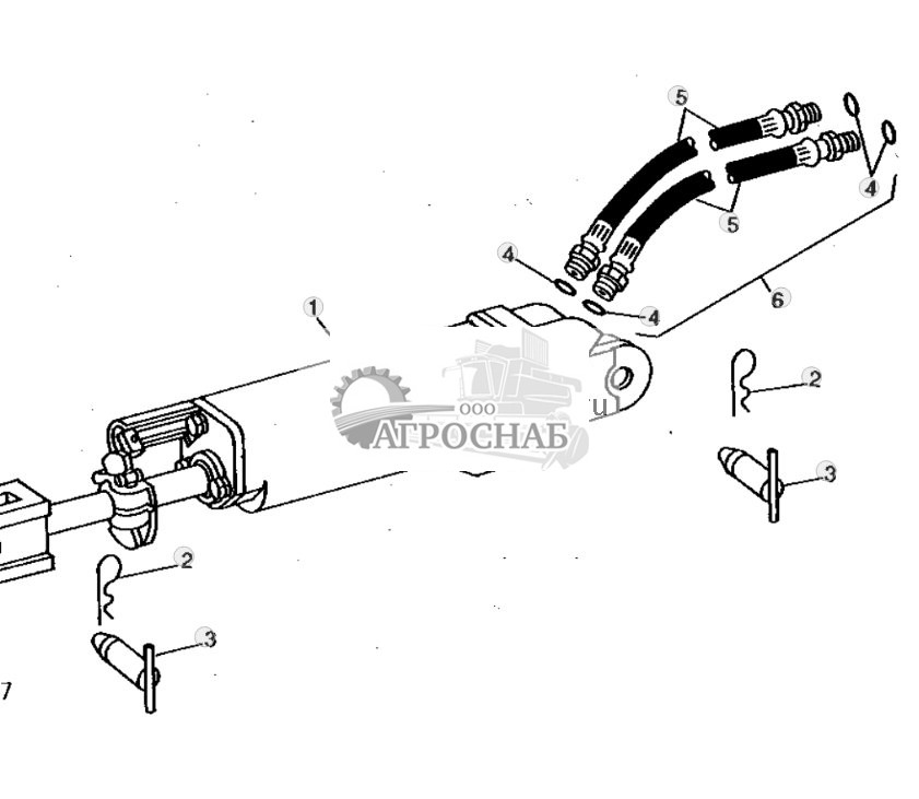 Remote Cylinder and Hoses 